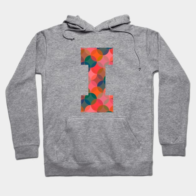 Letter I Initial Hoodie by Obstinate and Literate